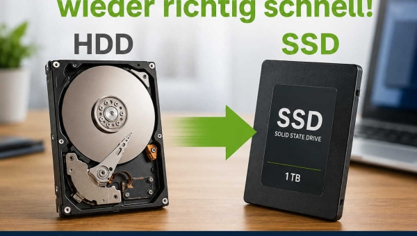 SSD statt HDD: So wird ein alter PC wieder richtig schnell
